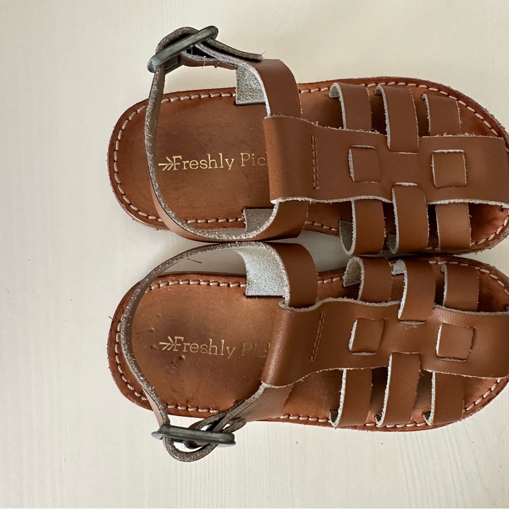 Freshly Picked Brown Kids Sandals